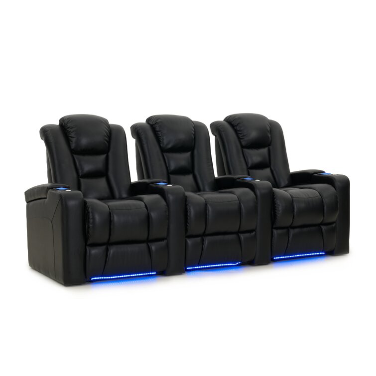 Barcalounger solaris home theater seating outlet power recline leather